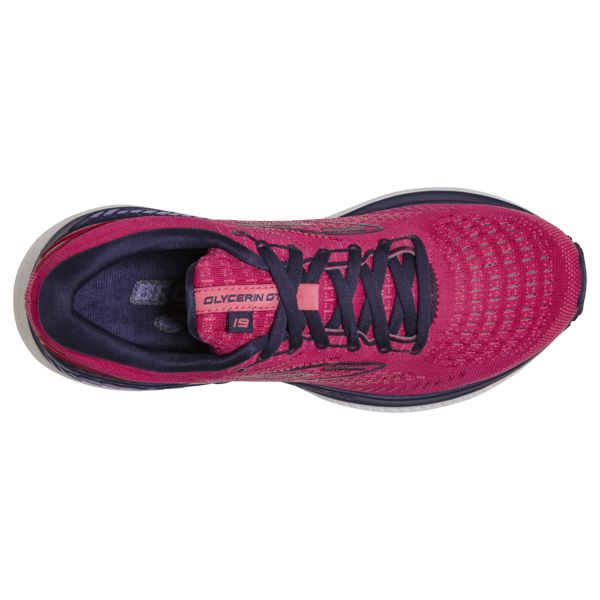 Brooks Glycerin GTS 19 Women's Road Running Shoes Red / Purple / White | USA-870924