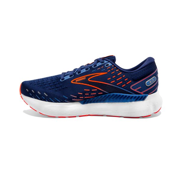 Brooks Glycerin GTS 20 Men's Road Running Shoes Blue / Orange / White | USA-853019