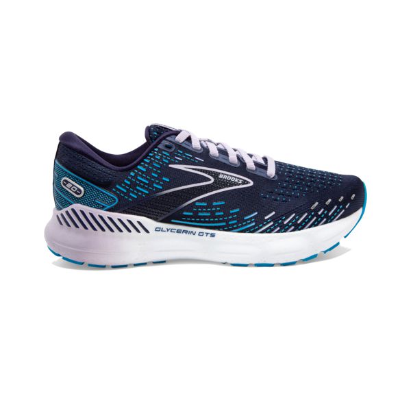 Brooks Glycerin GTS 20 Women\'s Road Running Shoes Navy / Blue / White | USA-54283