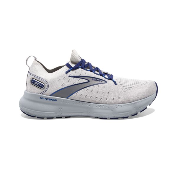 Brooks Glycerin StealthFit 20 Men\'s Road Running Shoes Grey / Blue | USA-164937