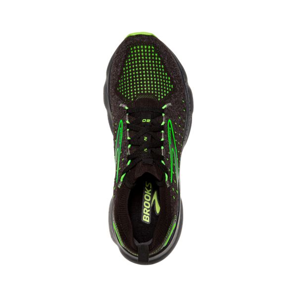 Brooks Glycerin StealthFit 20 Men's Road Running Shoes Black / Green | USA-510894