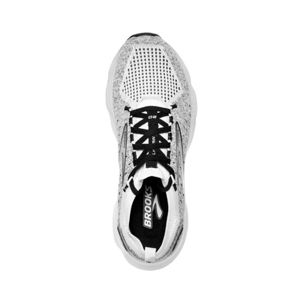 Brooks Glycerin StealthFit 20 Men's Road Running Shoes White / Grey / Black | USA-720395