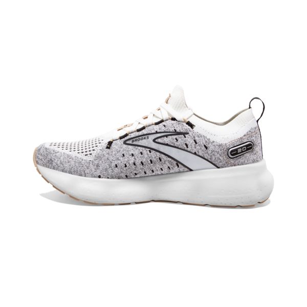 Brooks Glycerin StealthFit 20 Women's Road Running Shoes White / Black / Grey | USA-567943