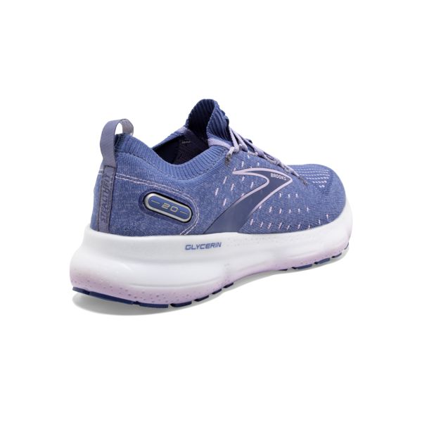 Brooks Glycerin StealthFit 20 Women's Road Running Shoes Blue / White | USA-823650