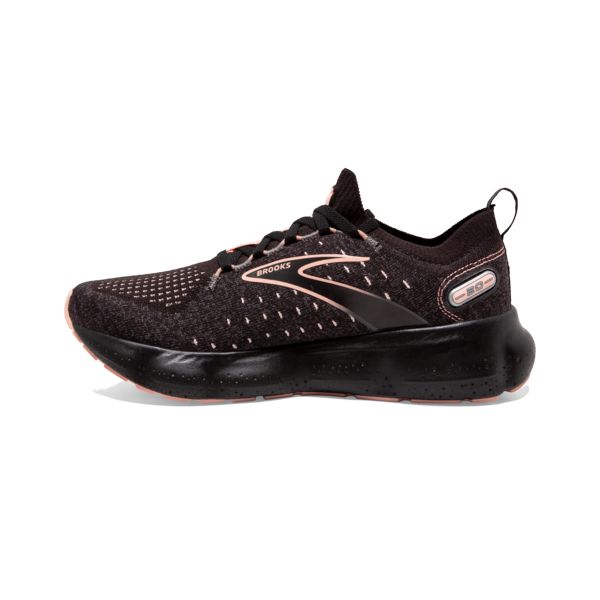 Brooks Glycerin StealthFit 20 Women's Road Running Shoes Black / Coral | USA-923158