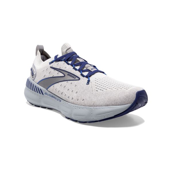 Brooks Glycerin StealthFit GTS 20 Men's Road Running Shoes Grey / Blue | USA-146850