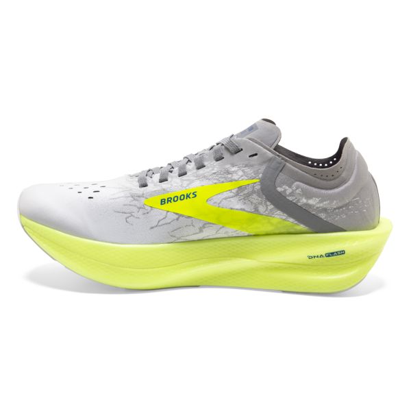 Brooks Hyperion Elite 2 Men's Road Running Shoes White / Silver / Yellow | USA-142058