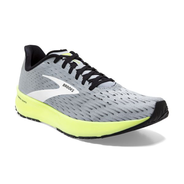 Brooks Hyperion Tempo Men's Road Running Shoes Grey / Black / Yellow | USA-374256