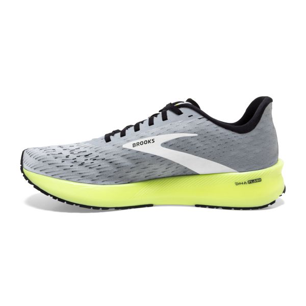 Brooks Hyperion Tempo Men's Road Running Shoes Grey / Black / Yellow | USA-374256