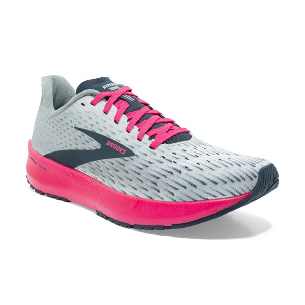 Brooks Hyperion Tempo Women's Road Running Shoes Grey / Navy / Pink | USA-106794