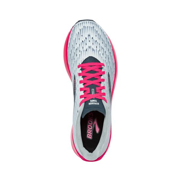 Brooks Hyperion Tempo Women's Road Running Shoes Grey / Navy / Pink | USA-106794