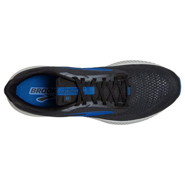 Brooks Launch 8 Men's Road Running Shoes Black / Grey / Blue | USA-486327