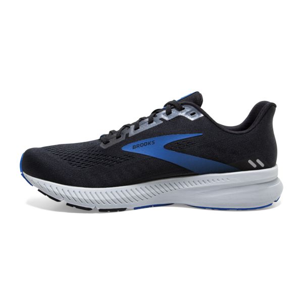 Brooks Launch 8 Men's Road Running Shoes Black / Grey / Blue | USA-486327