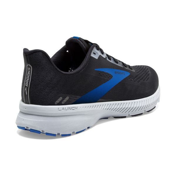 Brooks Launch 8 Men's Road Running Shoes Black / Grey / Blue | USA-486327