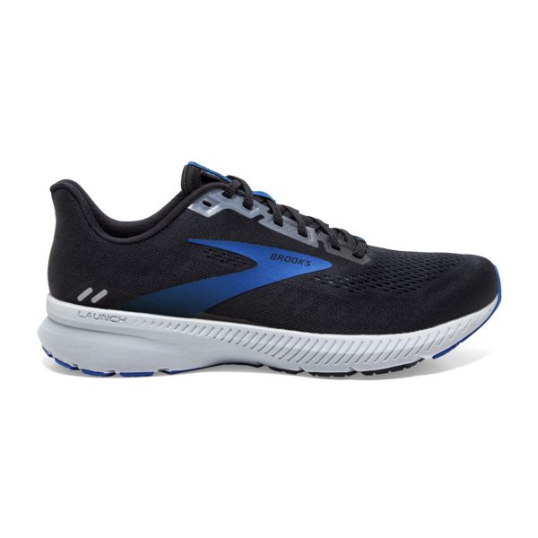 Brooks Launch 8 Men\'s Road Running Shoes Black / Grey / Blue | USA-486327