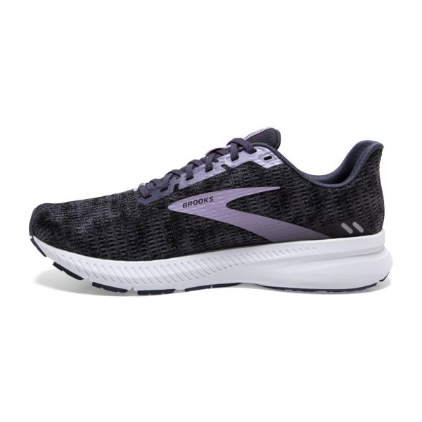 Brooks Launch 8 Women's Road Running Shoes Black / Purple / White | USA-147806