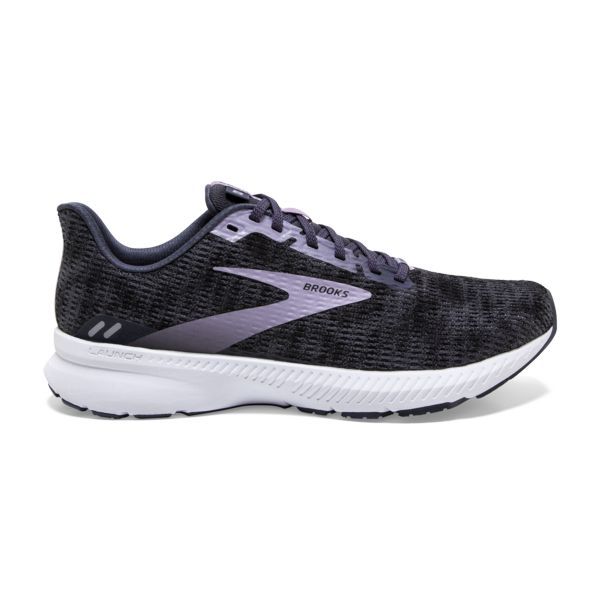 Brooks Launch 8 Women\'s Road Running Shoes Black / Purple / White | USA-147806