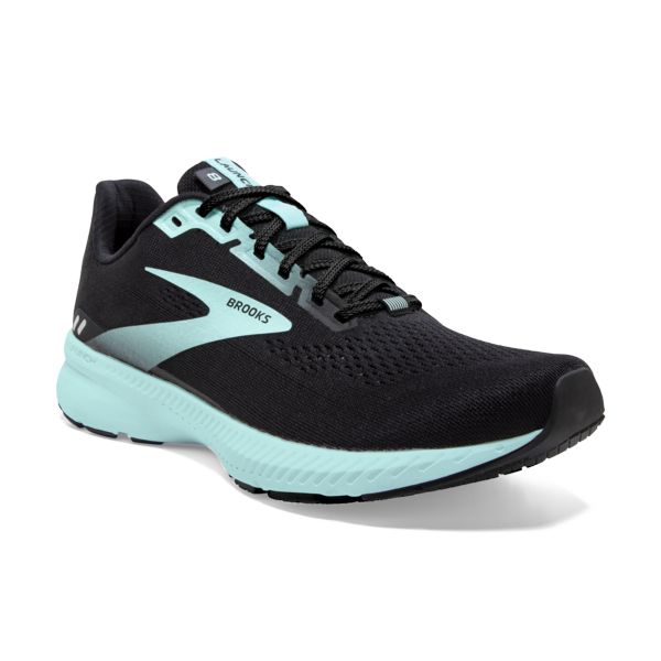 Brooks Launch 8 Women's Road Running Shoes Black / Blue | USA-268039