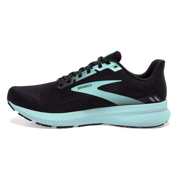 Brooks Launch 8 Women's Road Running Shoes Black / Blue | USA-268039