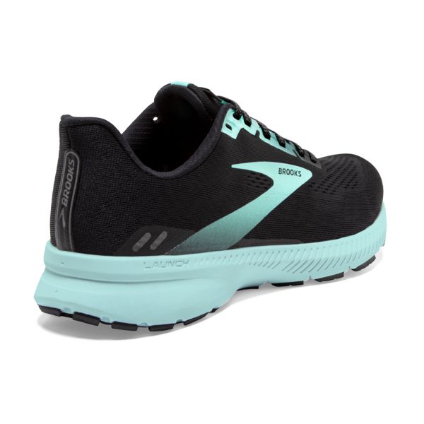 Brooks Launch 8 Women's Road Running Shoes Black / Blue | USA-268039