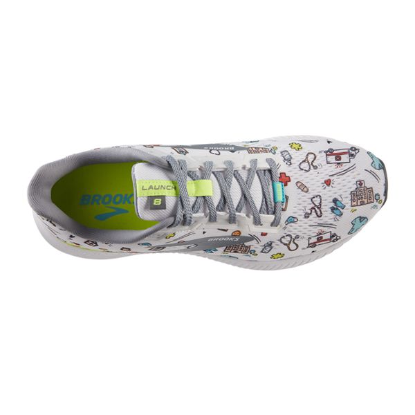 Brooks Launch 8 Women's Road Running Shoes White / Multicolor | USA-280519