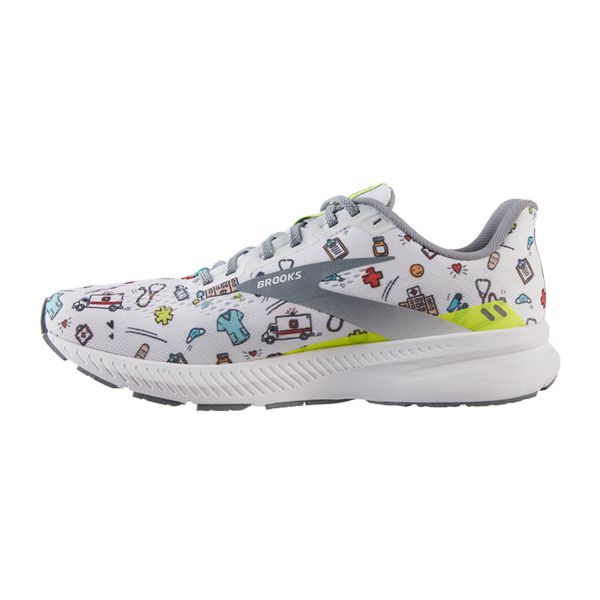 Brooks Launch 8 Women's Road Running Shoes White / Multicolor | USA-280519