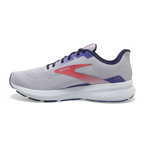 Brooks Launch 8 Women's Road Running Shoes Grey / Purple / Coral | USA-649318