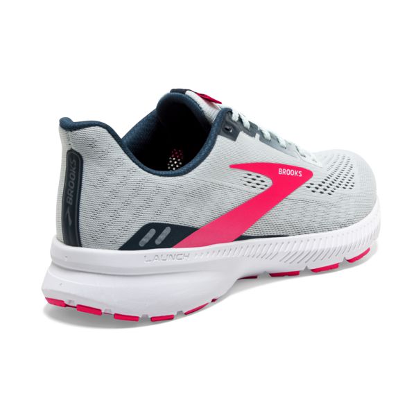 Brooks Launch 8 Women's Road Running Shoes Grey / Pink / White | USA-745968