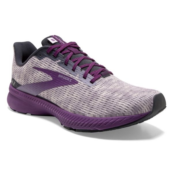 Brooks Launch 8 Women's Road Running Shoes Grey / Purple | USA-836194