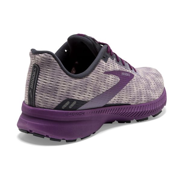 Brooks Launch 8 Women's Road Running Shoes Grey / Purple | USA-836194