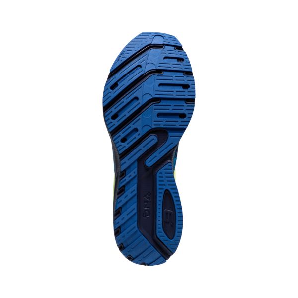 Brooks Launch 9 Men's Road Running Shoes Blue / Yellow / Black | USA-901738