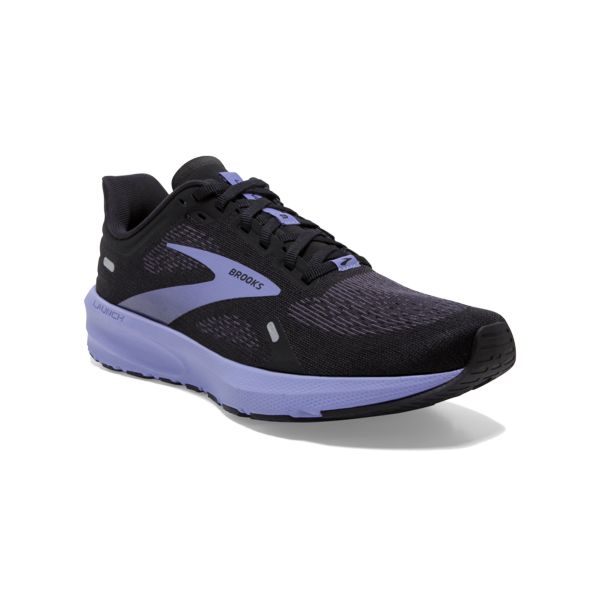 Brooks Launch 9 Women's Road Running Shoes Black / Purple | USA-873691