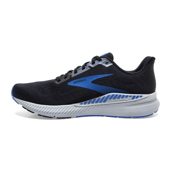 Brooks Launch GTS 8 Men's Road Running Shoes Black / Grey / Blue | USA-296758