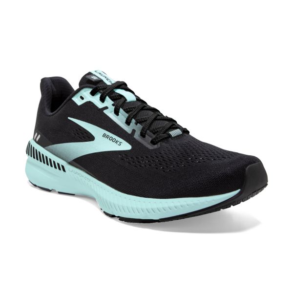 Brooks Launch GTS 8 Women's Road Running Shoes Black / Blue | USA-340127