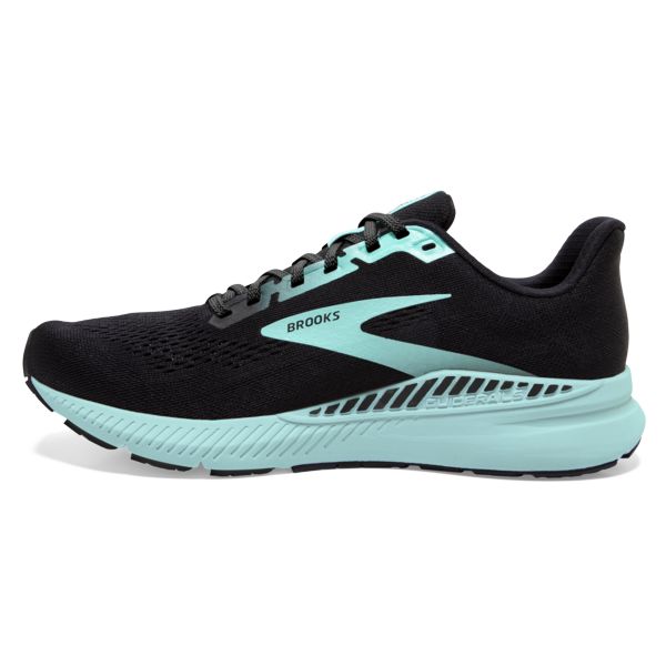 Brooks Launch GTS 8 Women's Road Running Shoes Black / Blue | USA-340127