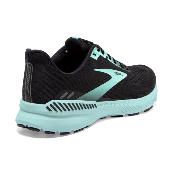 Brooks Launch GTS 8 Women's Road Running Shoes Black / Blue | USA-340127