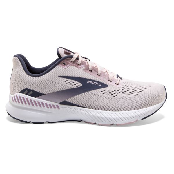 Brooks Launch GTS 8 Women\'s Road Running Shoes Pink / Navy / White | USA-572481