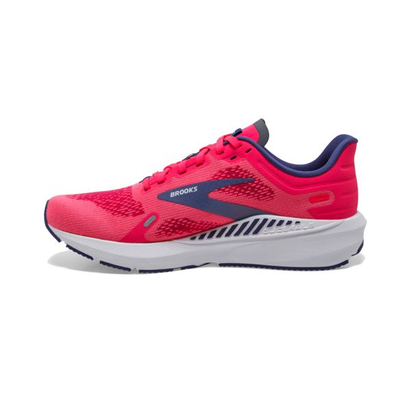 Brooks Launch GTS 9 Women's Road Running Shoes Pink / Blue / White | USA-486702