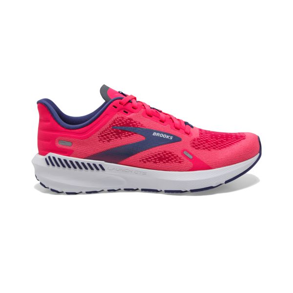 Brooks Launch GTS 9 Women\'s Road Running Shoes Pink / Blue / White | USA-486702