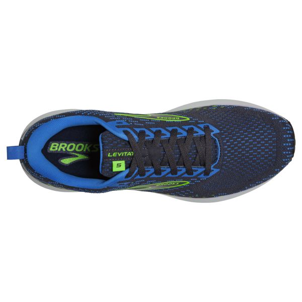 Brooks Levitate 5 Men's Road Running Shoes Blue / Green / White | USA-145083