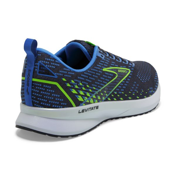 Brooks Levitate 5 Men's Road Running Shoes Blue / Green / White | USA-145083