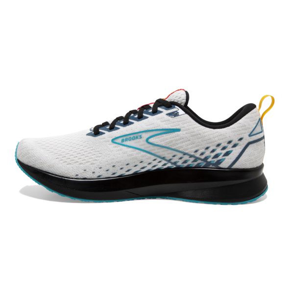 Brooks Levitate 5 Men's Road Running Shoes White / Blue / Black | USA-249315