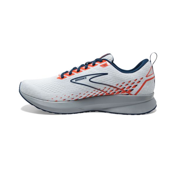 Brooks Levitate 5 Men's Road Running Shoes White / Blue / Orange | USA-651874