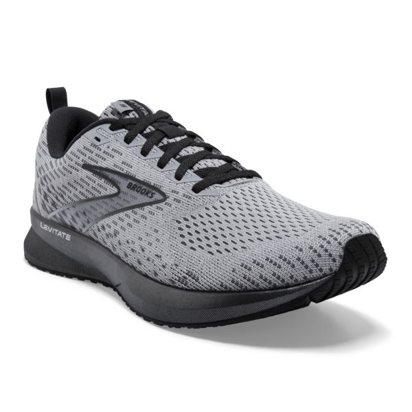 Brooks Levitate 5 Men's Road Running Shoes Grey / Black | USA-860391