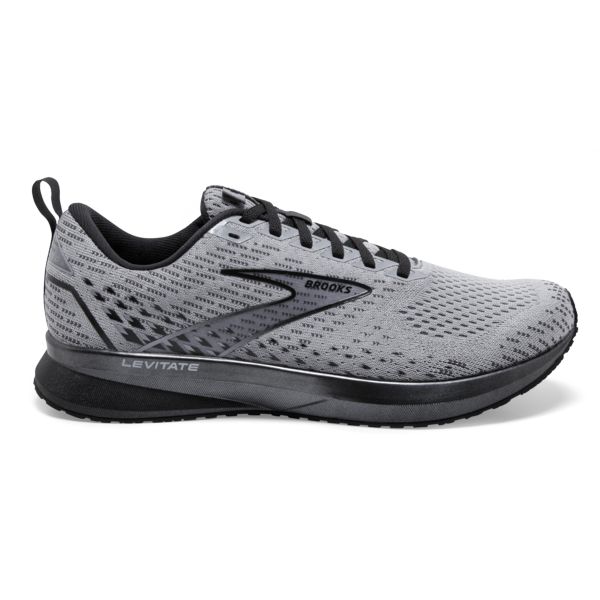 Brooks Levitate 5 Men\'s Road Running Shoes Grey / Black | USA-860391