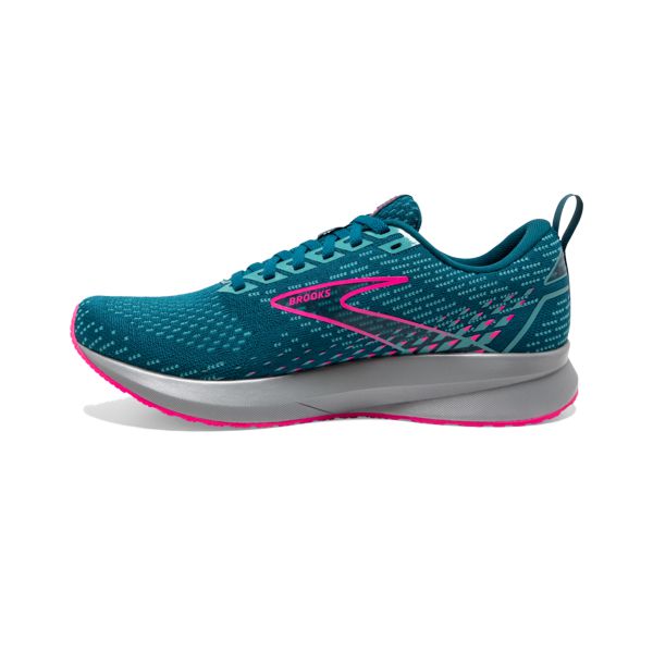 Brooks Levitate 5 Women's Road Running Shoes Blue / Pink / Grey | USA-429371