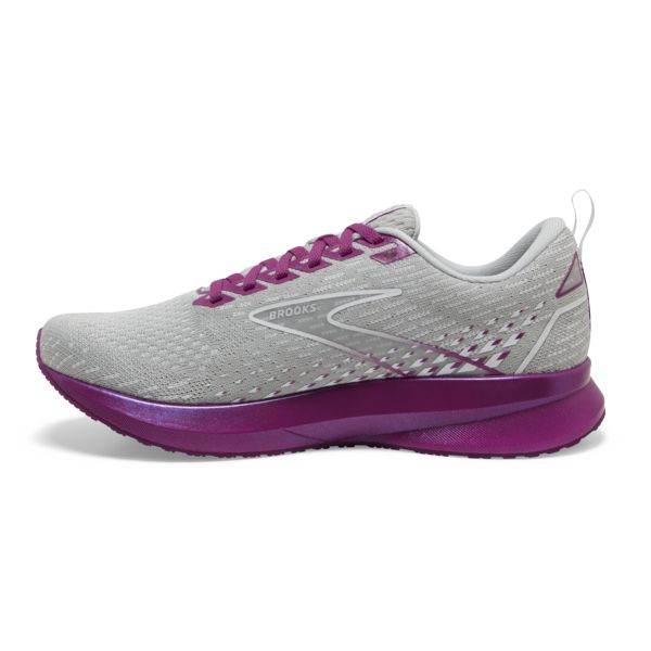 Brooks Levitate 5 Women's Road Running Shoes Grey / Purple | USA-487160