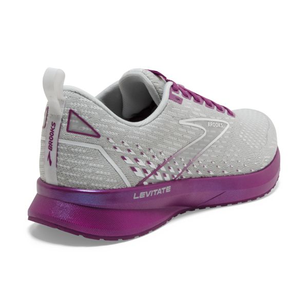 Brooks Levitate 5 Women's Road Running Shoes Grey / Purple | USA-487160