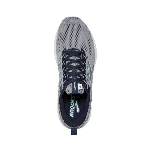 Brooks Levitate 5 Women's Road Running Shoes Grey / Navy / White | USA-726490