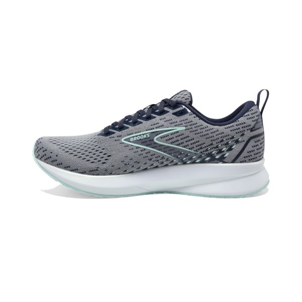 Brooks Levitate 5 Women's Road Running Shoes Grey / Navy / White | USA-726490